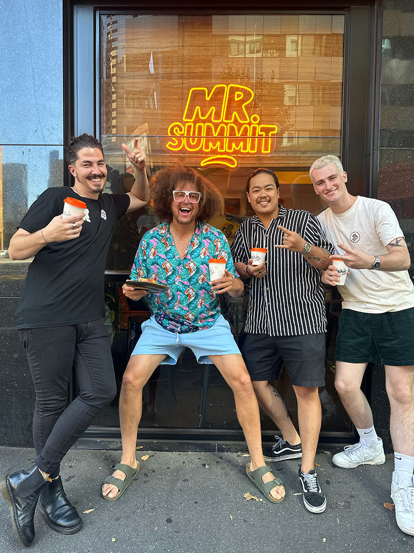 Mr Summit café goes global after Redfoo drops into town
