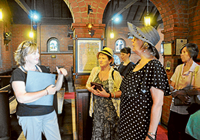 History group visits the Mission