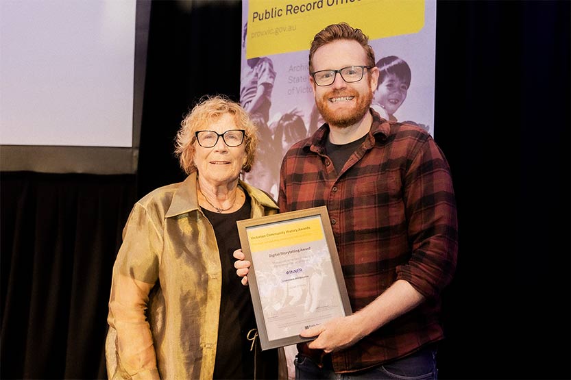 Julian O’Shea recognised with community history award
