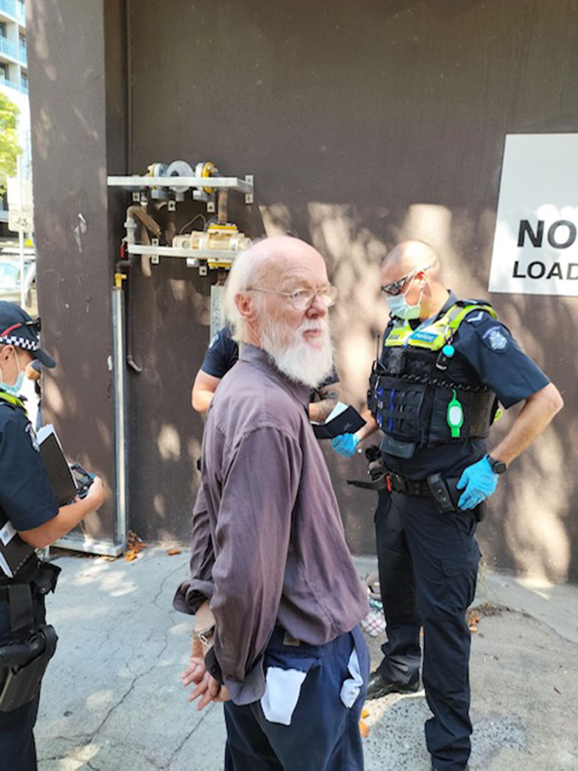 Elderly activist to face Magistrates Court over chalk graffiti at Park Hotel on nine-year anniversary of offshore detention