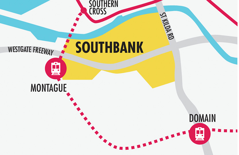 Two new train stations for Southbank
