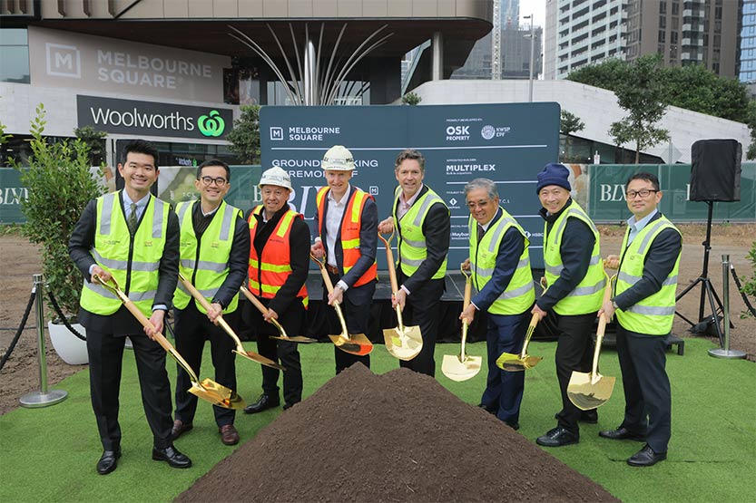 Construction of Melbourne Square’s new tower is under way