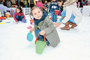 Warm up with local snow play