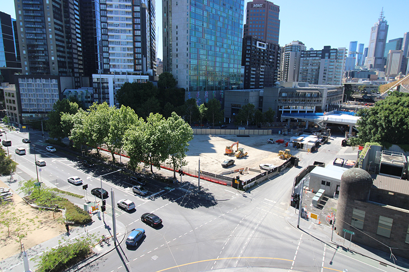 Melbourne arts precinct construction update