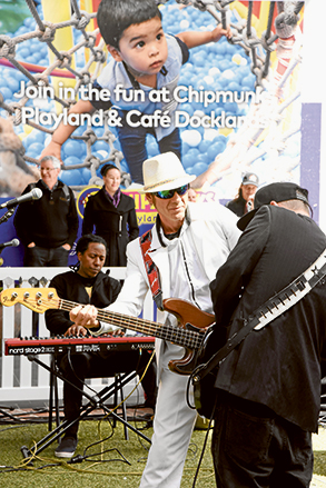Musos come to play in Docklands