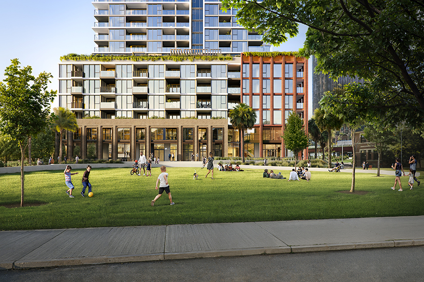 Boyd Village tops out
