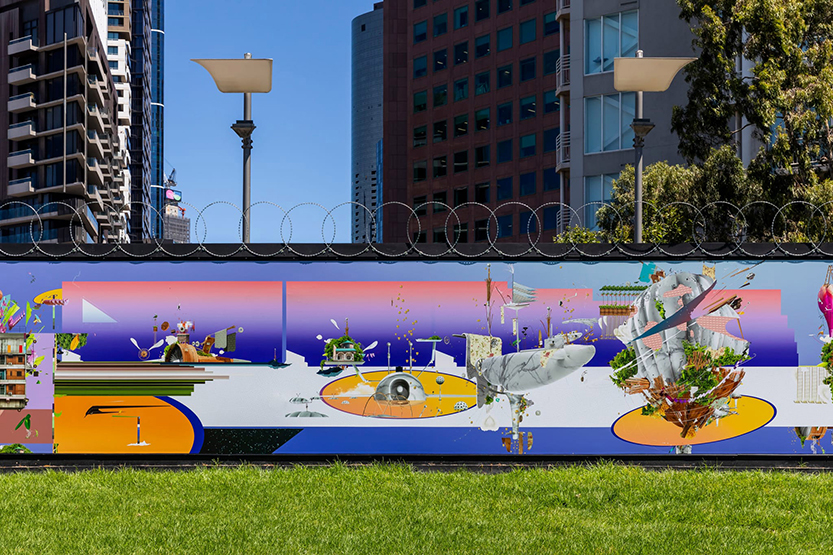 New artwork goes up on Arts Centre Melbourne hoarding to celebrate Asia TOPA