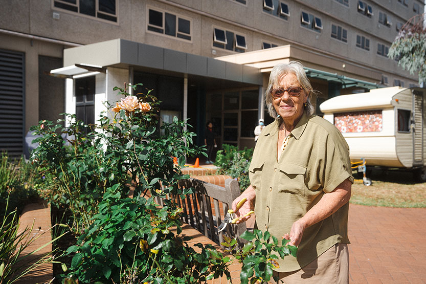 Kensington community worker kicks goals for public housing residents