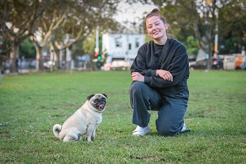 A pug with personality