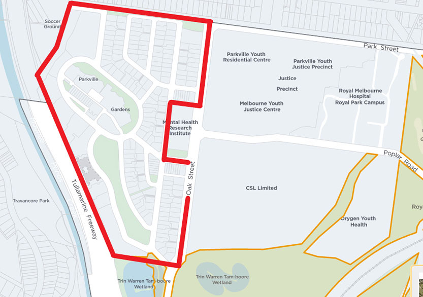 Parkville Gardens planning in council hands