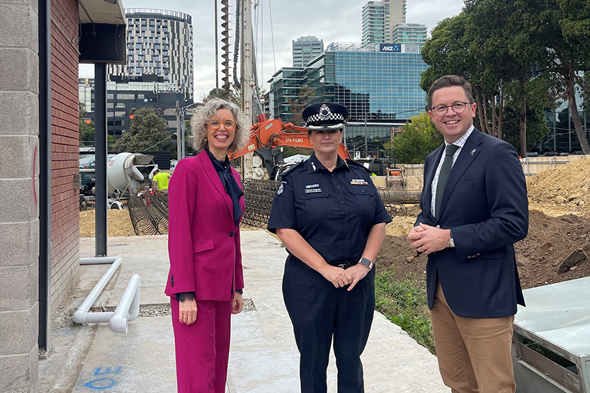 Construction under way on new South Melbourne Police Station