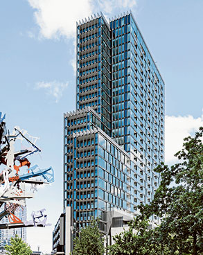 First Collins Wharf tower completed