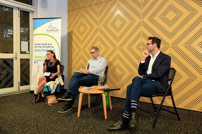 Green spaces, climate and Gaza dominate Southbank’s feisty Macnamara candidate meet