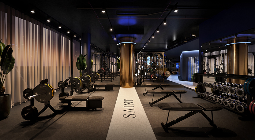 GURNER unveils luxury wellness club SAINT Black in Southbank
