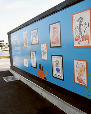 Gowrie artwork hoarding