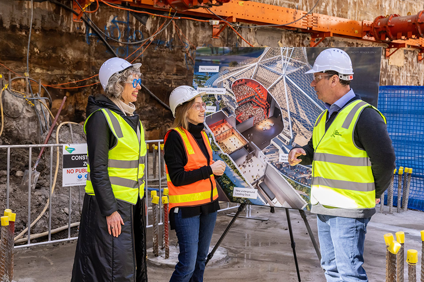 Arts Centre Melbourne expansion hits major milestone with underground works complete