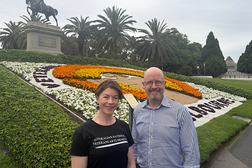 Veterans’ arts in full bloom on St Kilda Rd