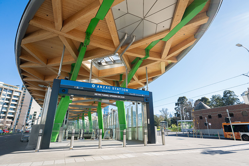 Anzac Station opens with Metro Tunnel, transforming transport links through St Kilda Rd and Southbank