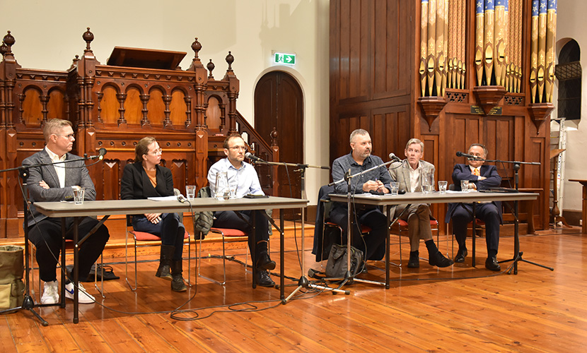 Verbal fireworks at pre-election community meeting