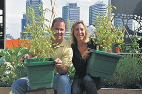 Mercurio visits Docklands’ garden