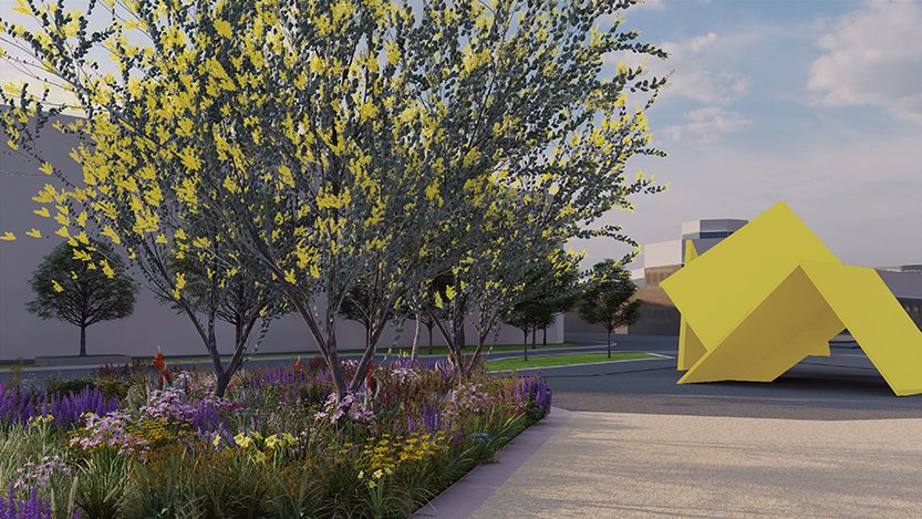 ACCA forecourt park takes shape