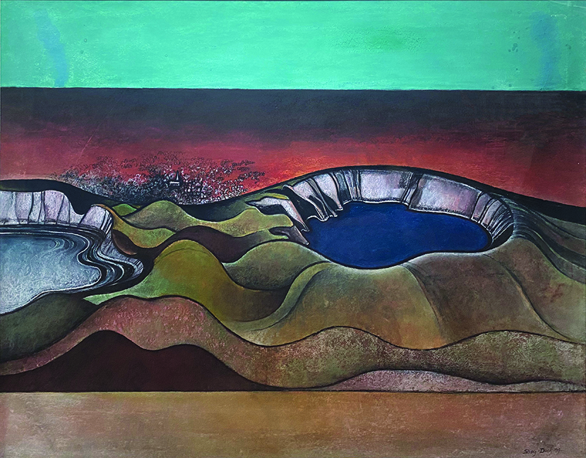 A dramatic modernist with a fluid line