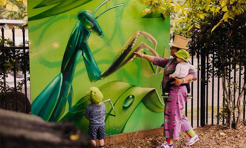 Metro Tunnel artwork brings colour to Kensington childcare service