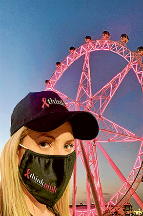 Support for Think Pink goes sky high