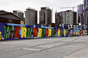 New mural brightens up Central Pier