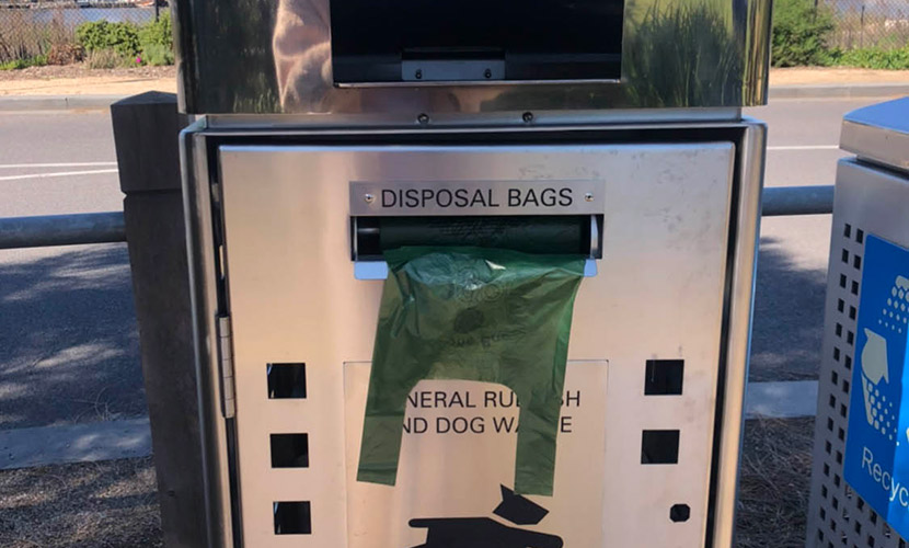 New doggy bag dispenser at Ron Barassi Oval