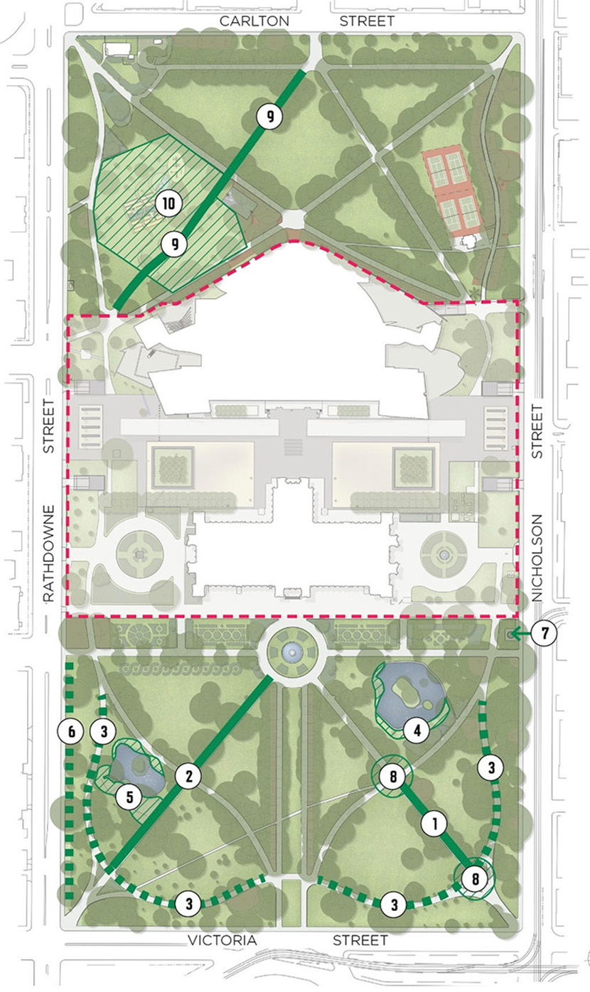 Carlton Gardens masterplan reveals effects of climate change on precinct