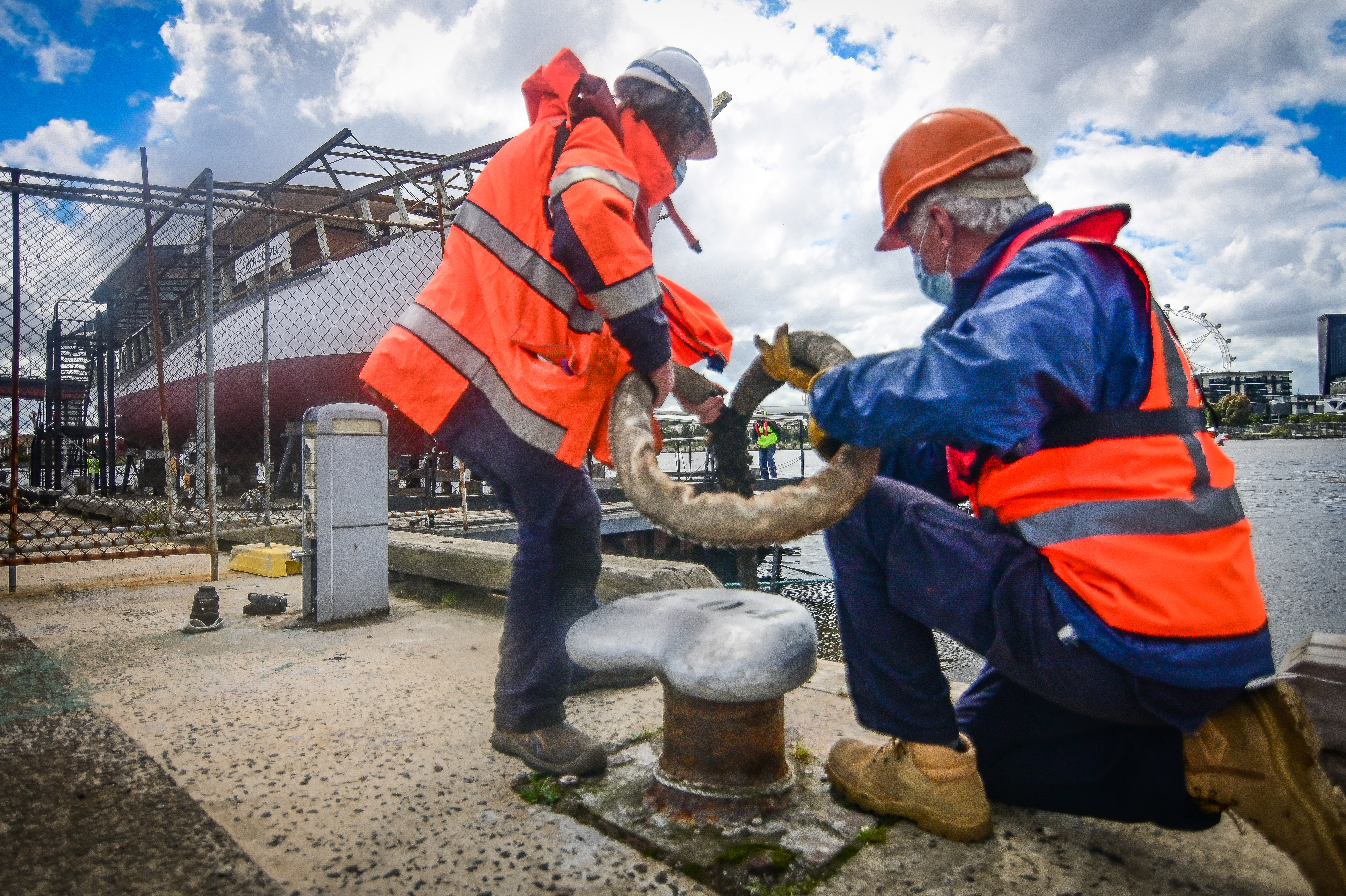 Historic Alma Doepel makes victorious return to water