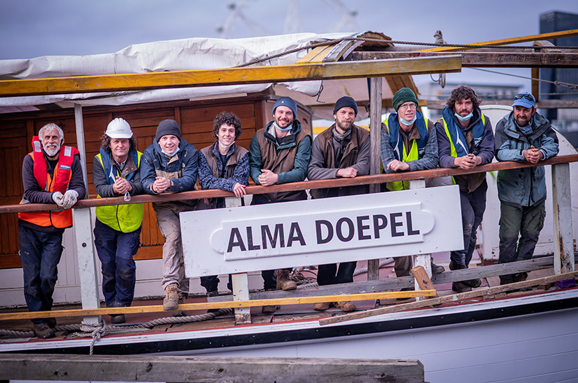 Historic Alma Doepel makes victorious return to water
