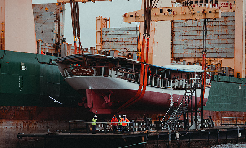 Historic Alma Doepel makes victorious return to water