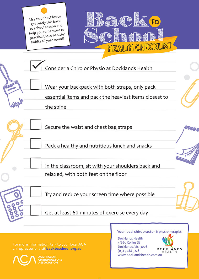 Check your checklist this Back-to-School season