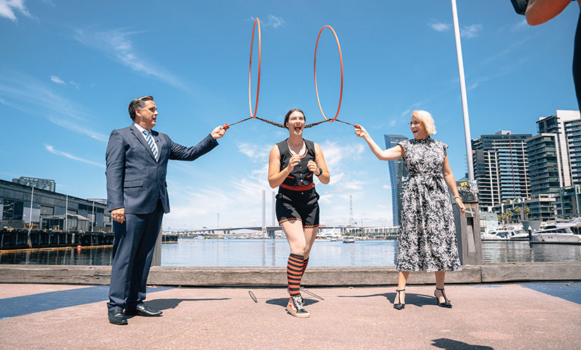 Buskers and entertainers seen roaming and livening up Docklands