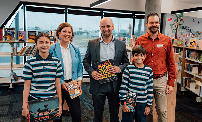 MAB and Development Victoria donate $10k for new library books in Docklands Primary School