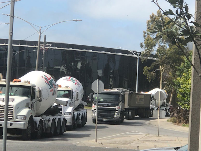 Trucks blowing up dust creates nightmare for residents