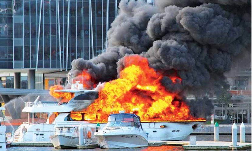 Fire on the water