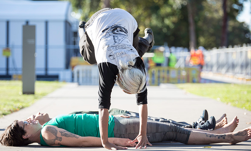 Docklands re-envisioned through the practice of parkour