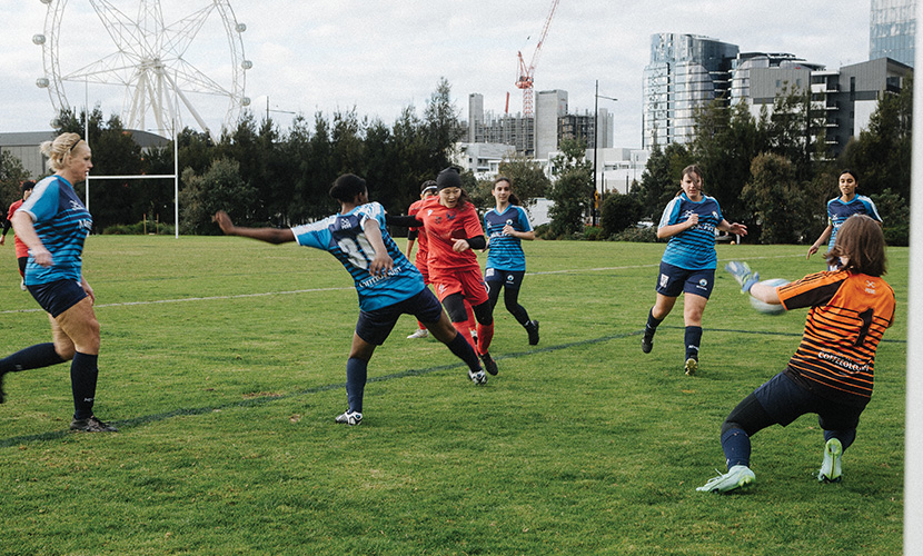Afghan women’s team make Docklands their home