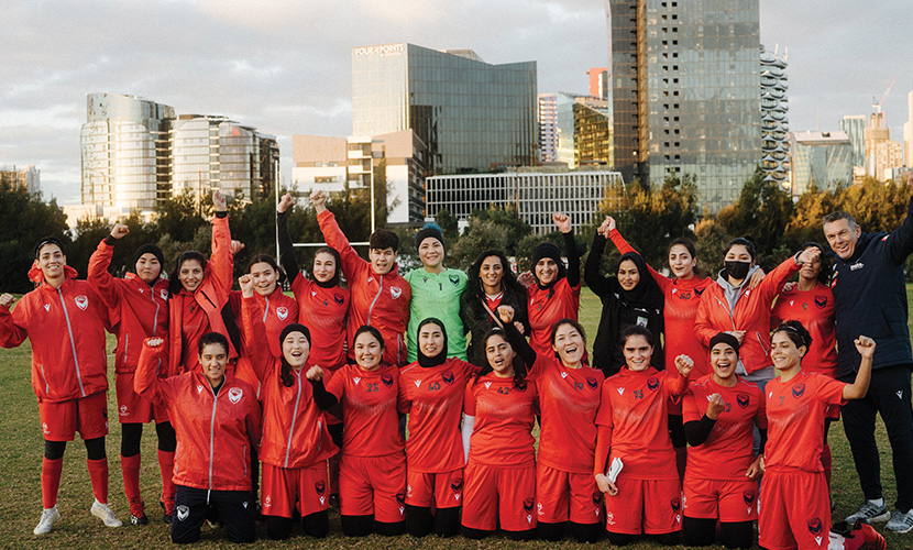 Afghan women’s team make Docklands their home