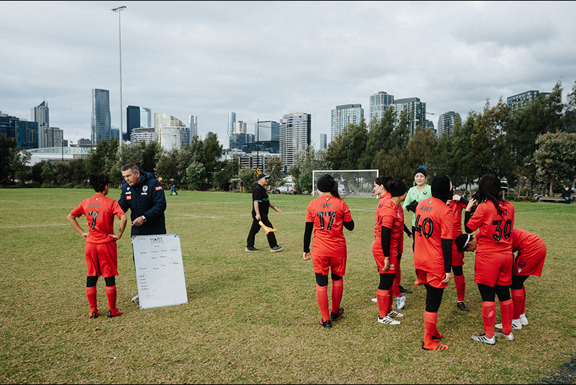 Afghan women’s team kicking goals on and off the pitch