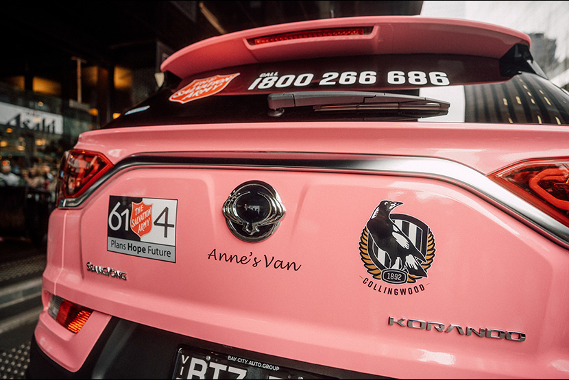 Salvos’ Pink Car officially takes to the streets