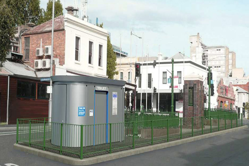 New public toilet for Faraday St