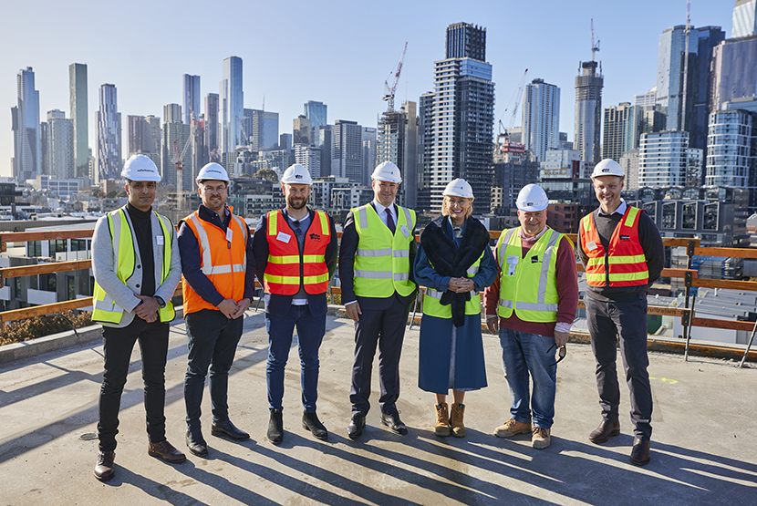 West Melbourne build-to-rent development reaches “topping out” milestone