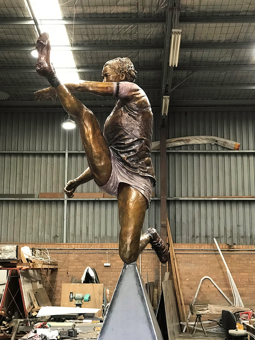 Tayla Harris statue to permanently reside in Docklands