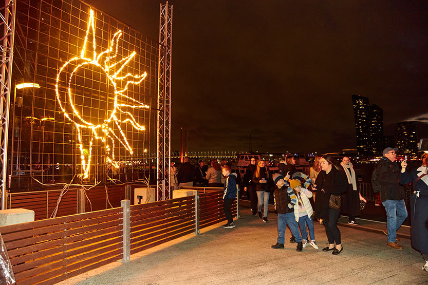 Large crowds fire up Docklands ahead of new Now or Never festival
