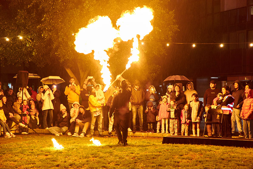 Large crowds fire up Docklands ahead of new Now or Never festival