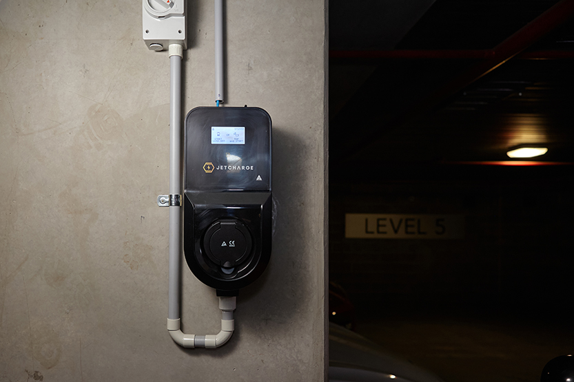 Dock 5 unveils electric vehicle charging project